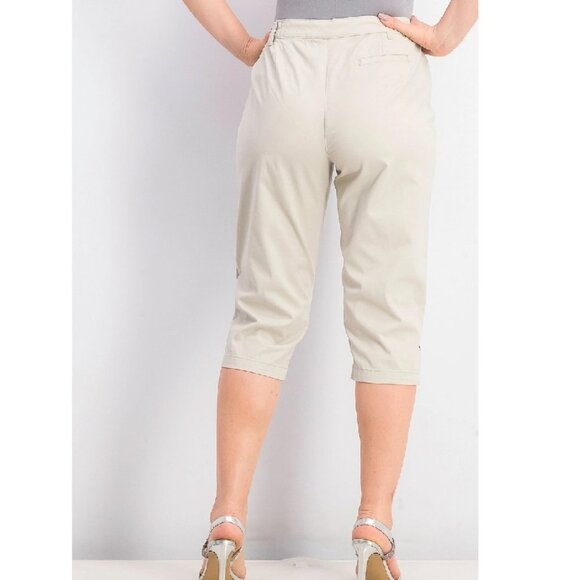Karen Scott Petite Tummy-Control Capri Pants - Picture 2 of 7